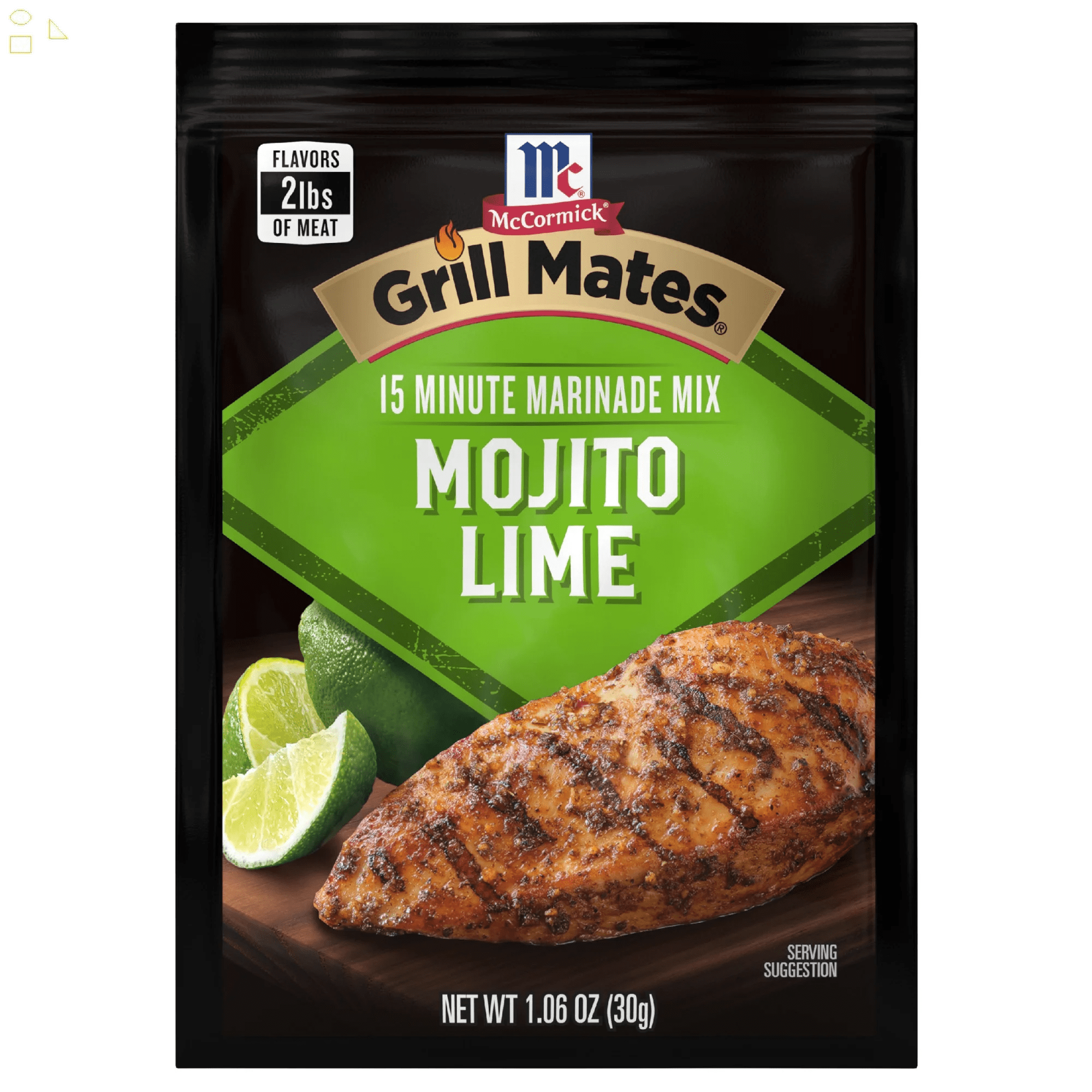 Mccormick Mojito Lime Grill Mates Mojito Lime Marinade Mix, 1.06 Oz ...