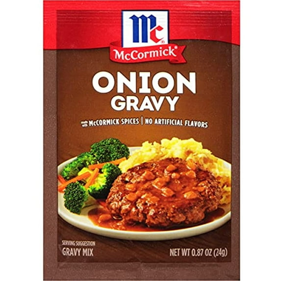 Mccormick Onion Gravy Mix, 0.87 Oz (Pack Of 12)