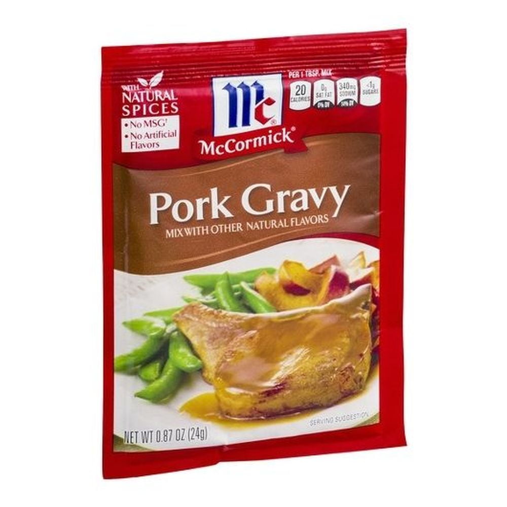 Mccormick Pork Gravy Mix, 0.87 Ounce 12 per Case.