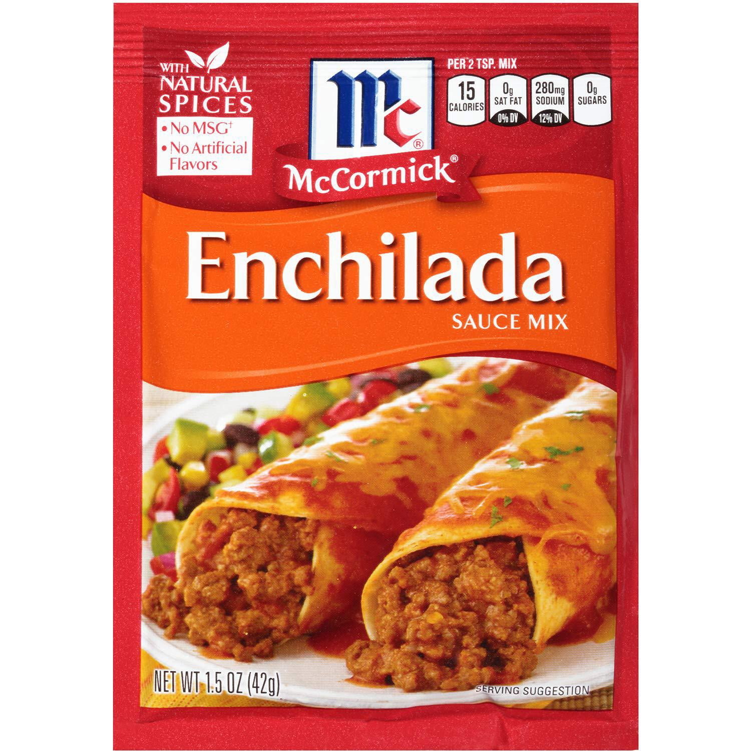 (12 pack) McCormick Enchilada Sauce Mix, 1.5 oz Packet