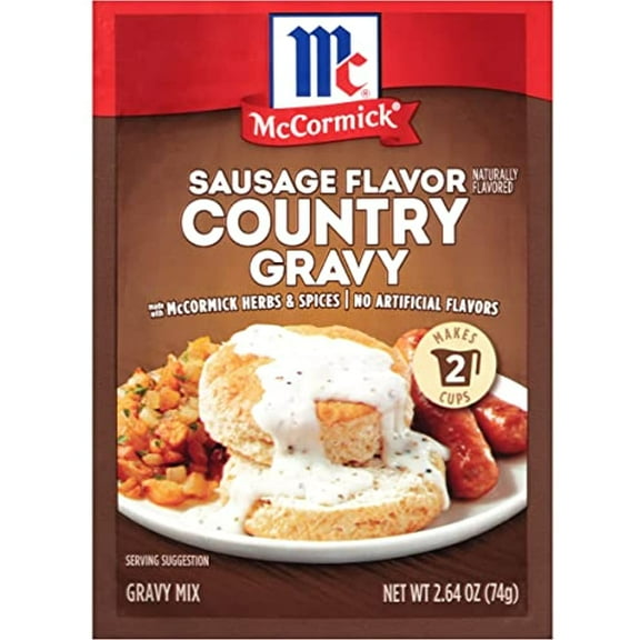 Mccormick Sausage Flavor Country Gravy Mix, 2.64 Oz (Pack Of 6)