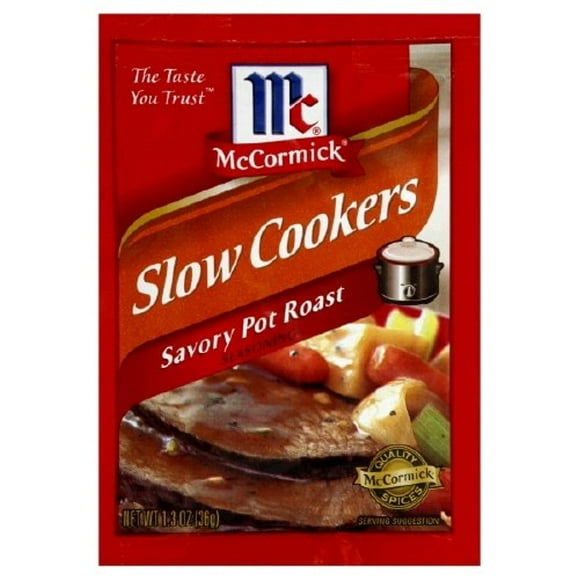Mccormick "Slow Cookers" Savory Pot Roast (1.3 Oz Packets) 4 Pack