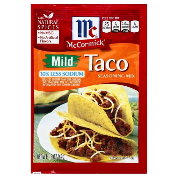 Mccormick  Taco Mild Less Sodium
