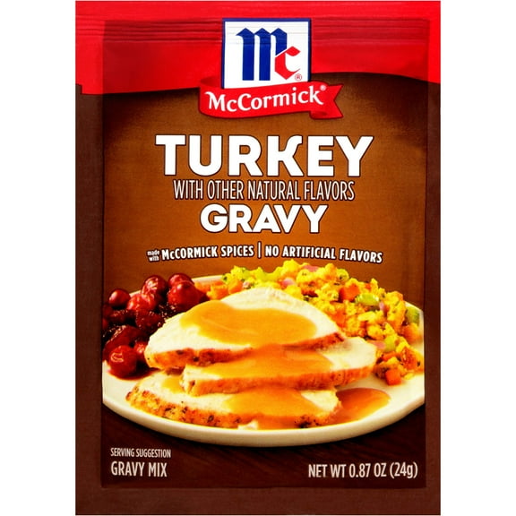 McCormick UM1Turkey Gravy Mix, 0.87 oz (Pack of 24)
