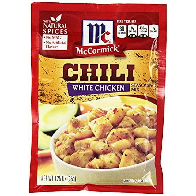 Mccormick White Chicken Chili Mix, 1.25 Oz (Pack 24)