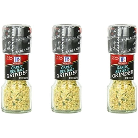 Mccormicks Garlic Sea Salt Grinder 1.58Oz (3 Pack)