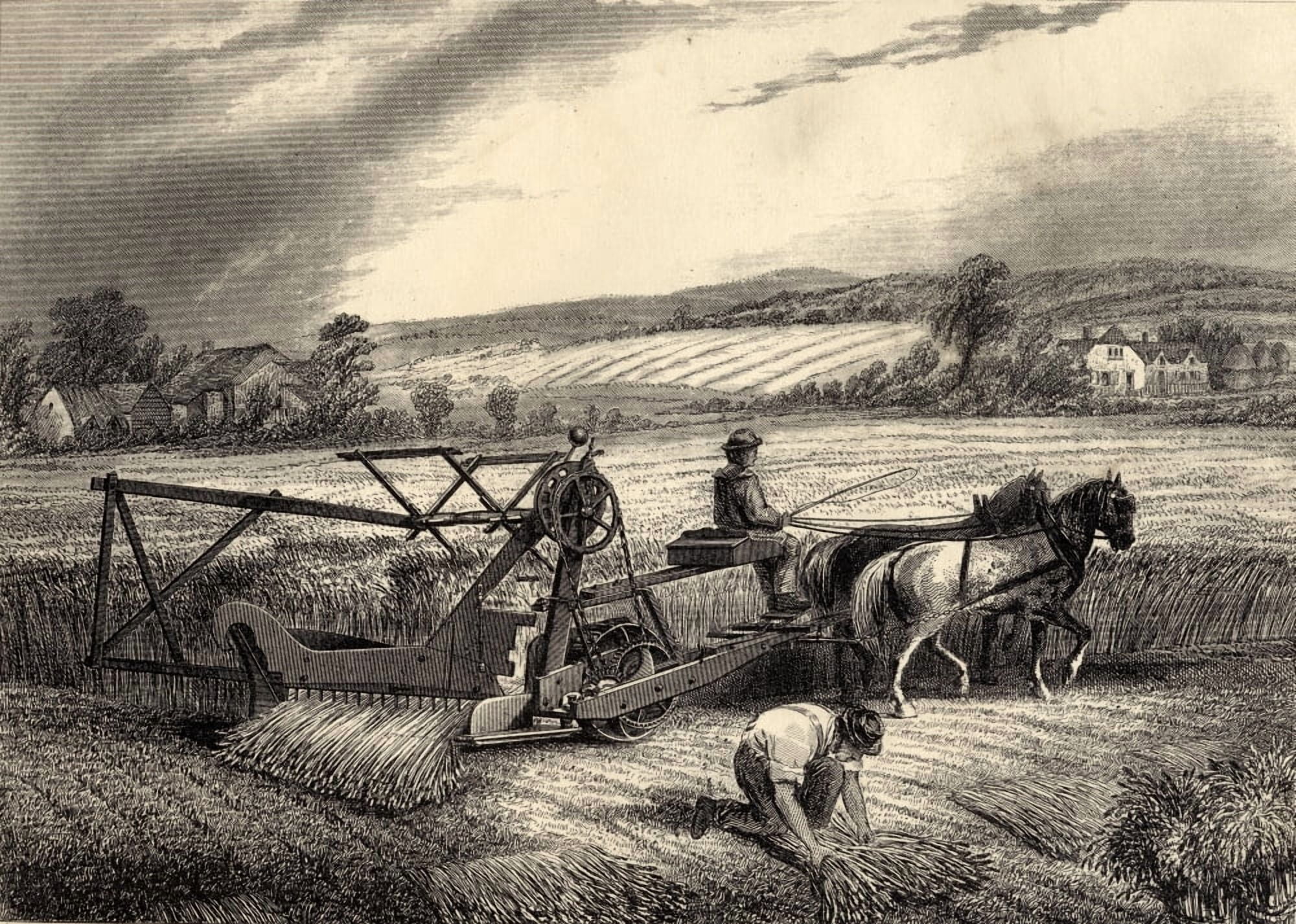 Mccormicks Reaping Machine Canvas Art - Ken Welsh Design Pics (18 x 12)