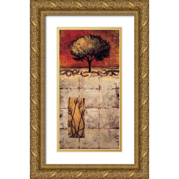 Mccoy, Marshall 11x18 Gold Ornate Wood Framed with Double Matting Museum Art Print Titled - Stately II