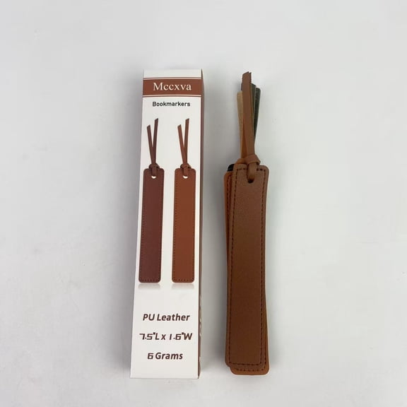 Mccxva Bookmarkers, Classic Stitched Bookmark, Bookmarks with Leather Rope, Page Markers Reading Gifts for Book Lovers, Readers, Leather Book Marks for Men Women