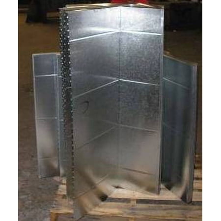 Mcdaniel Metals 23.8X19.5X36 - Insulated Galvanized Sheet Metal Plenum (23.8X19.5X36)