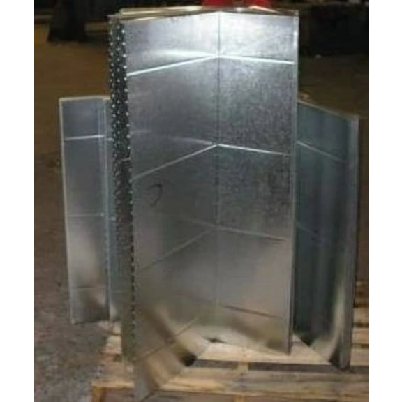 Mcdaniel Metals 23X19.5X36 - Insulated Galvanized Sheet Metal Plenum 19 1/2 In. W X 23 In. H X 36 In. L R6 26 Ga 24 1/2 In. High Horizontal Evaporator Coils