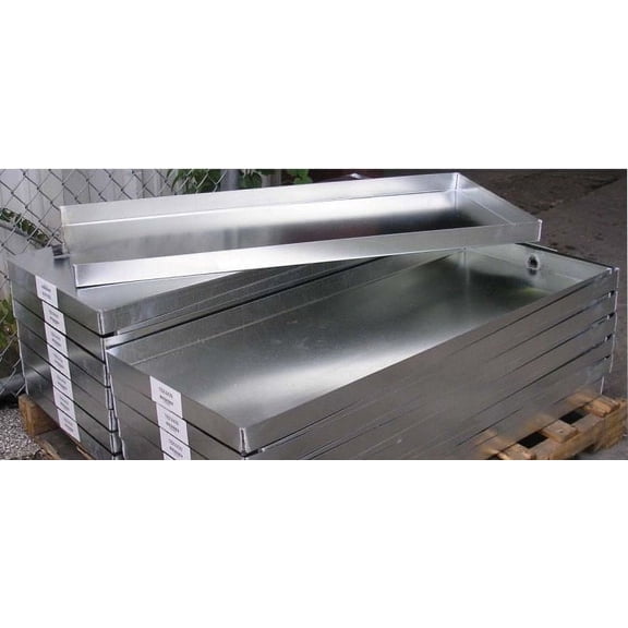 Mcdaniel Metals 36X36DP, 36 In. X 36 In. Welded Condensate Drain Pan Water Heater Pan