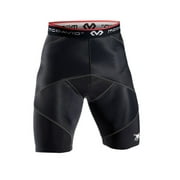 SHOCK DOCTOR Mcdavid Cross Compression Shorts, Men's Boxer Brief, Large Black