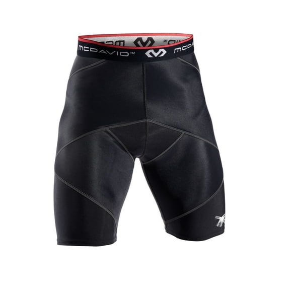 Mcdavid Cross Compression Shorts, Men's Boxer Brief, Large Black