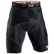 SHOCK DOCTOR Mcdavid Cross Compression Shorts, Men's Boxer Brief, Large Black