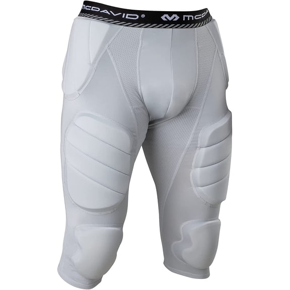 Mcdavid Youth Football Integrated 7 Pad Compression Tights, Protection for HIPS, Thighs, Tailbone & Knees, Kids