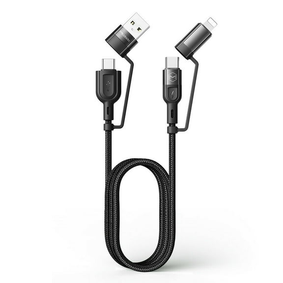 Mcdodo PD 60W Multi 4 in 1 USB C QC Fast Charging Cable Type C/USB A to USB C/8 Pin For iPhone Samsung Phone LG
