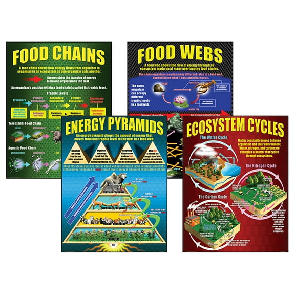 McDonald Publishing Ecosystems Posters, Set of 4