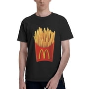 McdonaldS Logo MenS Basic Short Sleeve T-Shirt Fad Black Small