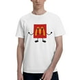 thumbnail image 1 of Mcdonald'S Logo Men'S Basic Short Sleeve T-Shirt Fashionable White Large, 1 of 8