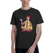 McdonaldS MenS Basic Short Sleeve T-Shirt Fad Black Small