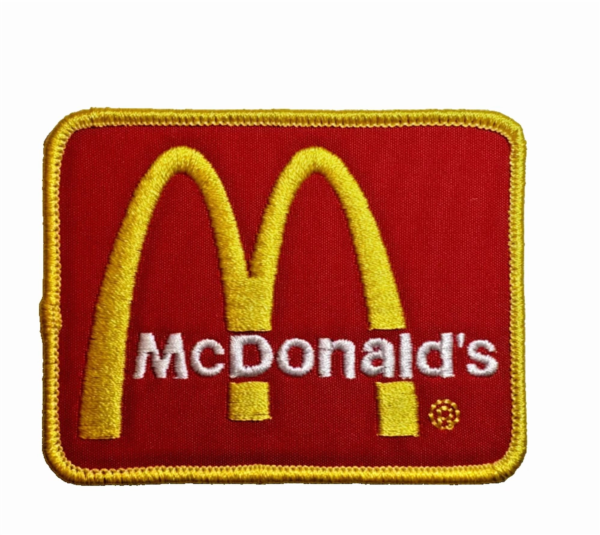 Mcdonalds Red Logo Premium 3In Embroidered Iron-On Patch