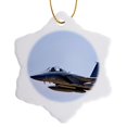 thumbnail image 1 of 3drose, Mcdonnell Douglas F-15e Strike Eagle War Plane - Us50 Bfr0025 - Bernard Friel, 3 inch Snowflake Porcelain Ornament, 1 of 7