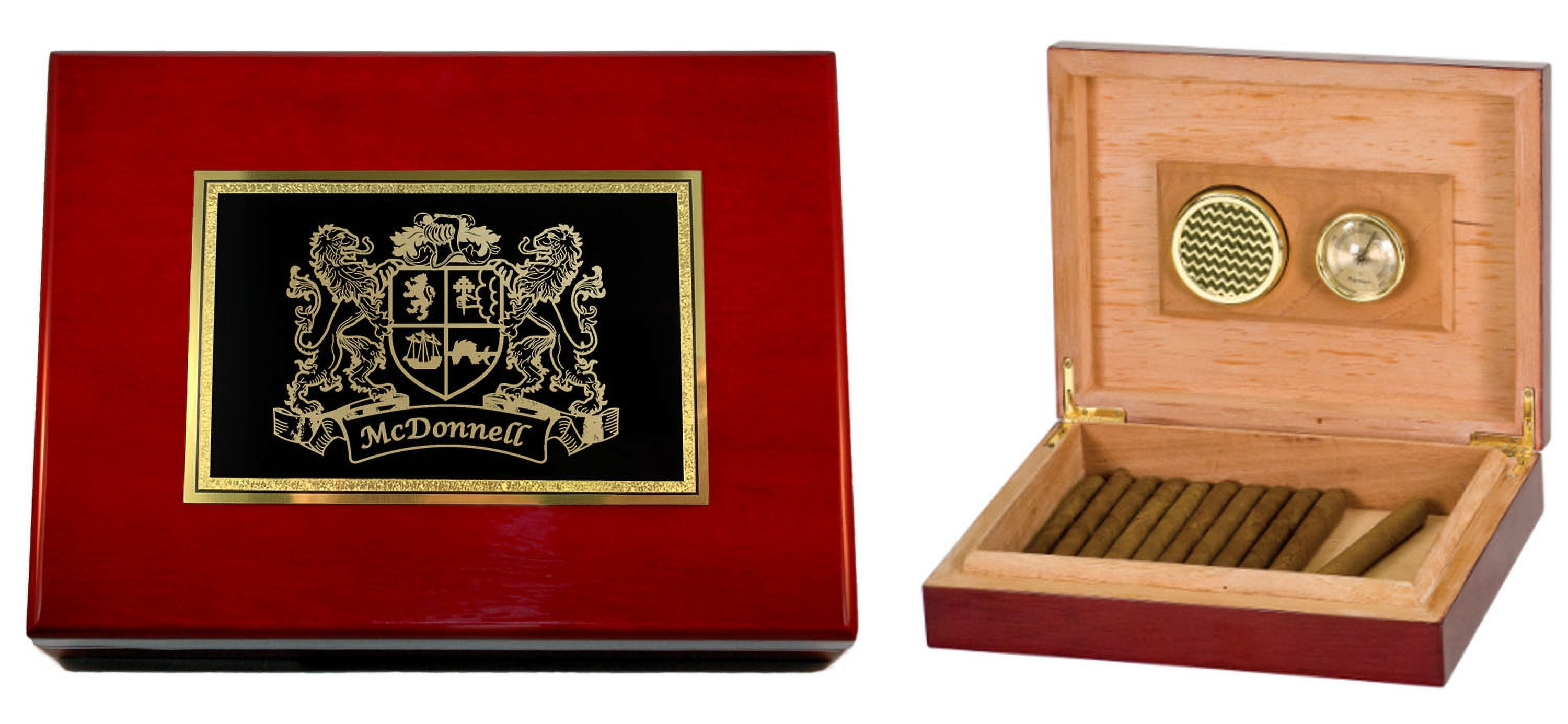 Mcdonnell Irish Coat of Arms Humidor