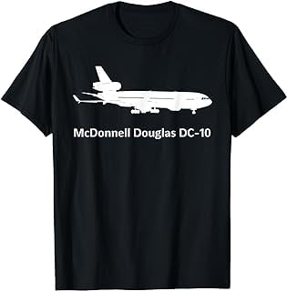 Mcdonnell douglas dc 10 plane dc-10 airplane dc-10 aircraft T-Shirt ...