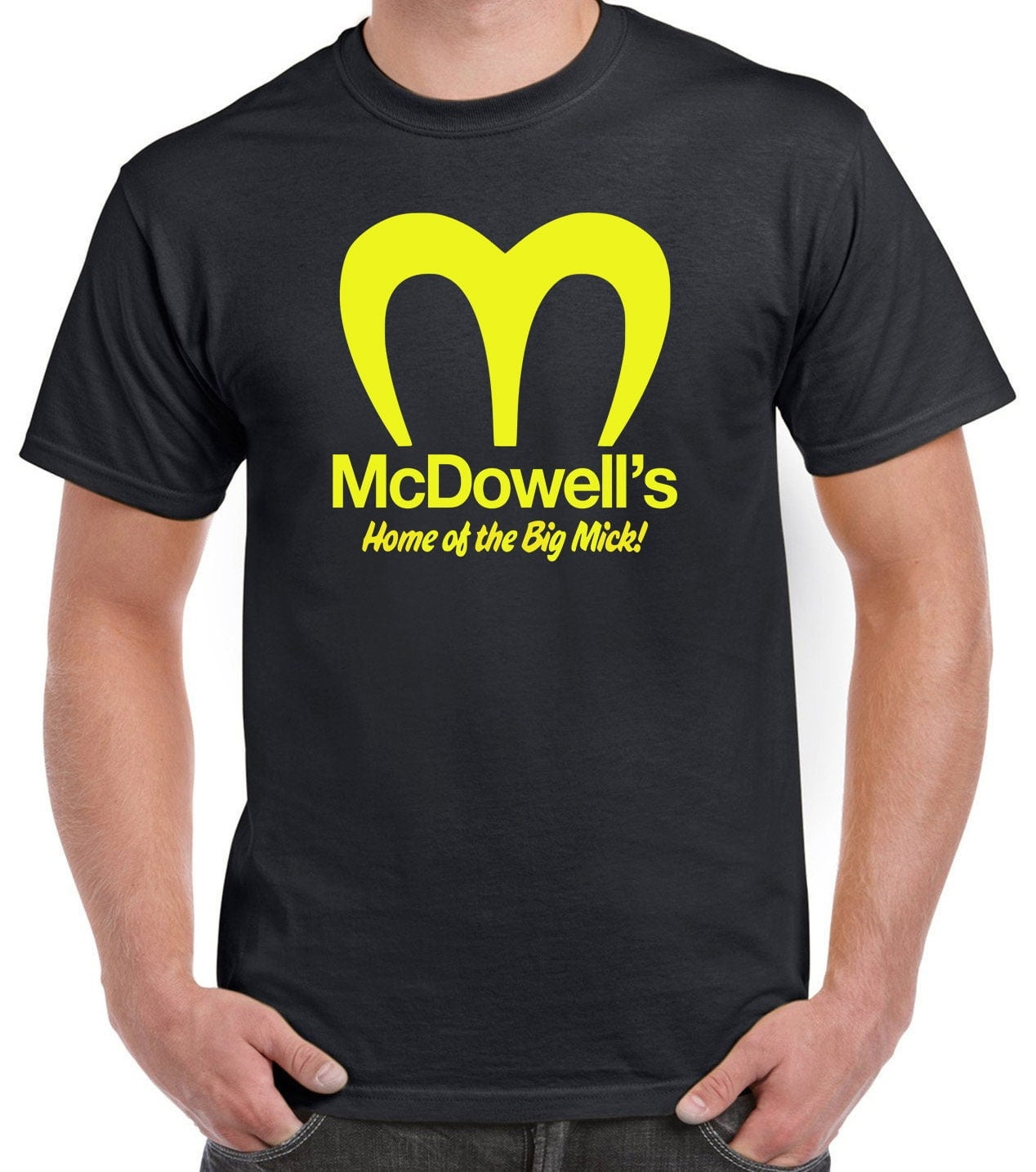 Mcdowell's Home Of The Big Mick! Coming To America Inspired Funny Movie Tshirt