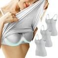thumbnail image 1 of Mceream 3 Pack Womens Cotton Tank Tops with Built In Bra Camisole Adjustable Strap Yoga Shirts with Shelf Bra for Workout Breathable Sport Underwear Vest, 1 of 4
