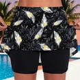 thumbnail image 1 of Mceream Athletic Skirt with Leggings Plus Size High Waist Tummy Control Tennis Skirted Leggings Lightweight Yoga Leggings Shorts Printed Golf Workout Skort with Pockets Joggers Black S, 1 of 6