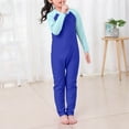thumbnail image 1 of Mceream Boys Girls One Piece Swimsuit Quick Dry Long Sleeve Swimwear Zipper Rash Guard Surfing Bathing Suit Color Block Swimsuit UPF 50+, 1 of 4