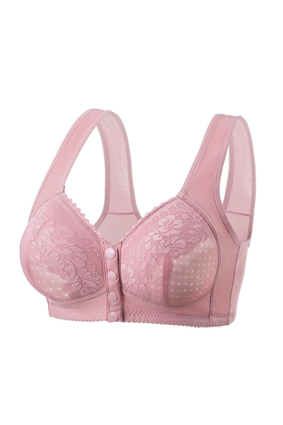Bras for Women No Underwire Front No Padding No Underwire Bra Gather Comfort Pushup Bra Comfort Everyday Bra Push Up Wireless Bralettes Plus Size Everyday Bra