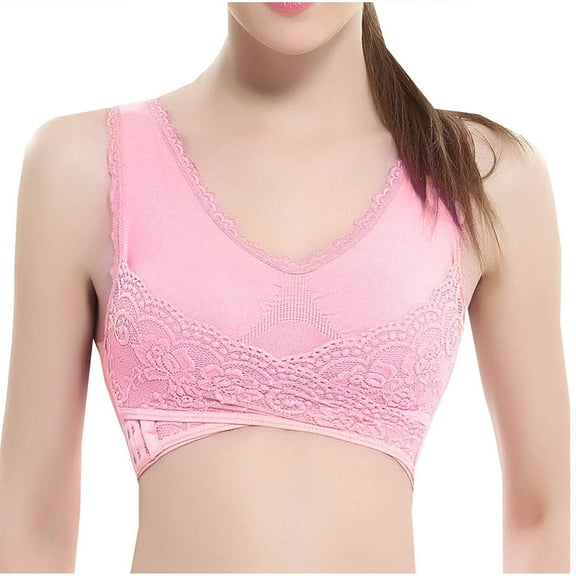 Mceream High Impact Sports Bras for Women Large Bust Plus Size No Underwire Comfortable Bra Breathable Gathering Push up Brassiere Brasieres Anchos De Espalda Y Levanta Busto
