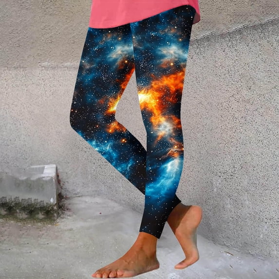 Mceream High Waisted Leggings for Women Tummy Control Plus Size Printed Stretchy Compression Leggings Fitness Tights Jogger Yoga Pants for Workout Athletic Black XL