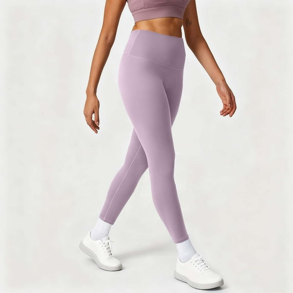 Mceream Leggings for Women Tummy Control Butt Lift High Waisted Unning Workout Leggings Breathable Stretchy Gym Workout Running Leggings Pink M