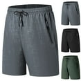 thumbnail image 1 of Mceream Mens Athletic Shorts with Pockets Quick Dry Drawstring Moisture Wicking Gym Shorts Lightweight Training Running Casual Summer Activewear Gray XXXL, 1 of 9