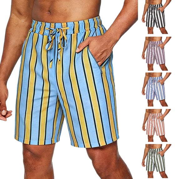 Mceream Mens Shorts Casual Golf Lightweight Baggy Sweat Shorts Casual Hem Drawstring Y2K Shorts Loose Fit Gym Shorts Summer Bermuda Loose Lounge Workout Athletic Shorts with Pockets Blue L