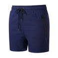 thumbnail image 1 of Mceream Mens Swim Trunks High Waist Summer Beach Short Pants with Zip Pockets Causal Beach Shorts Drawstring Workout Basketball Trousers Navy XXXL, 1 of 7