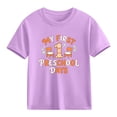 thumbnail image 1 of Mceream School Shirt for Girls Boys First Day Of Preschool Shirt Back to School T Shirt Summer Short Sleeve School Uniform Shirts Tops Uniformes Escolares Para NiñAs 3-10 Years, 1 of 9