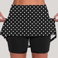 thumbnail image 1 of Mceream Skirted Leggings for Women Plus Size High Waist Tummy Control Tennis Yoga Leggings Shorts Printed Lightweight Golf Workout Skort with Pockets Joggers Black XXL, 1 of 6