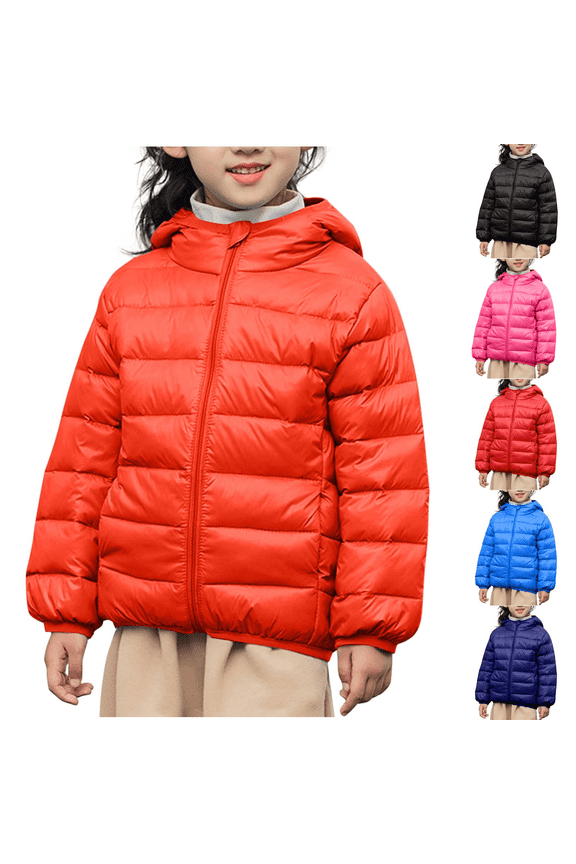 Mceream Winter Coats for Girls Boys Casual Puffer Jacket with Pockets Warm Padded Down Coats Lightweight Packable Outerwear For School And Outdoor Activities Chamarras Para NiƱAs 4-13 Years