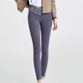 thumbnail image 1 of Mceream Womens High Waisted Leggings Compression Compression Running Pants Butt Lift High Waisted Crossover Tummy Control No See-Through Yoga Pants Purple S, 1 of 4