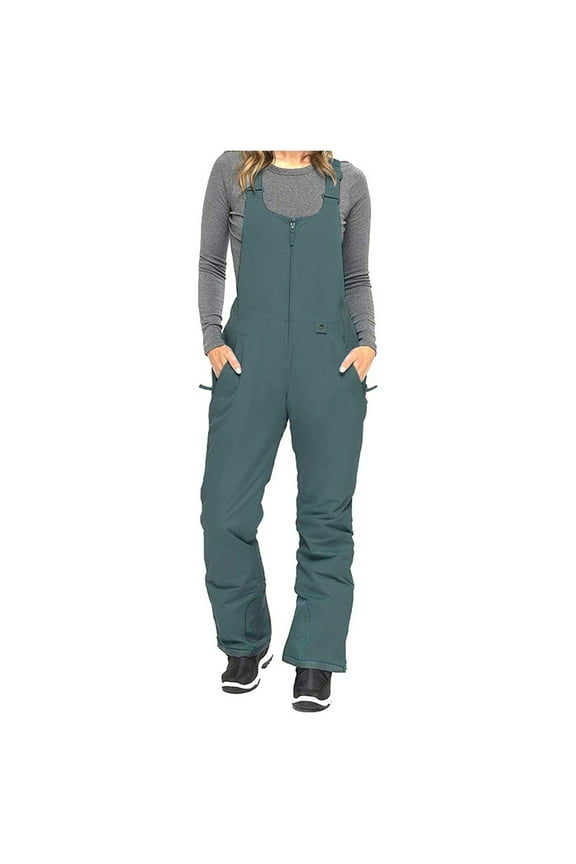 Womens Snow Bibs Waterproof Insulated Winter Bib Overalls Snowboarding Winter Athletic Pants Windproof Ski Overalls Adjustable Shoulder Strap Jumpsuits Overol Para Mujer Para El Frio XL