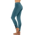 thumbnail image 1 of Mceream Yoga Leggings for Women No Front Seam High Waisted Workout Tummy Control Running Pilates Lace Up Fitness Pants Leggings Green XXL, 1 of 8