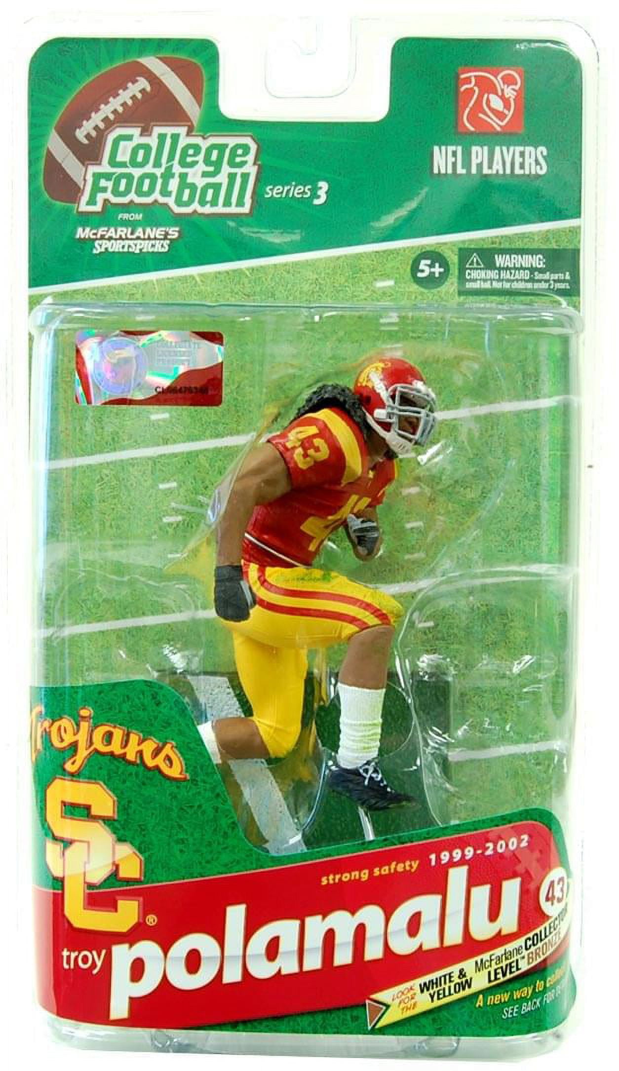 Mcfarlane College Football Series Figure USC Troy Polamalu