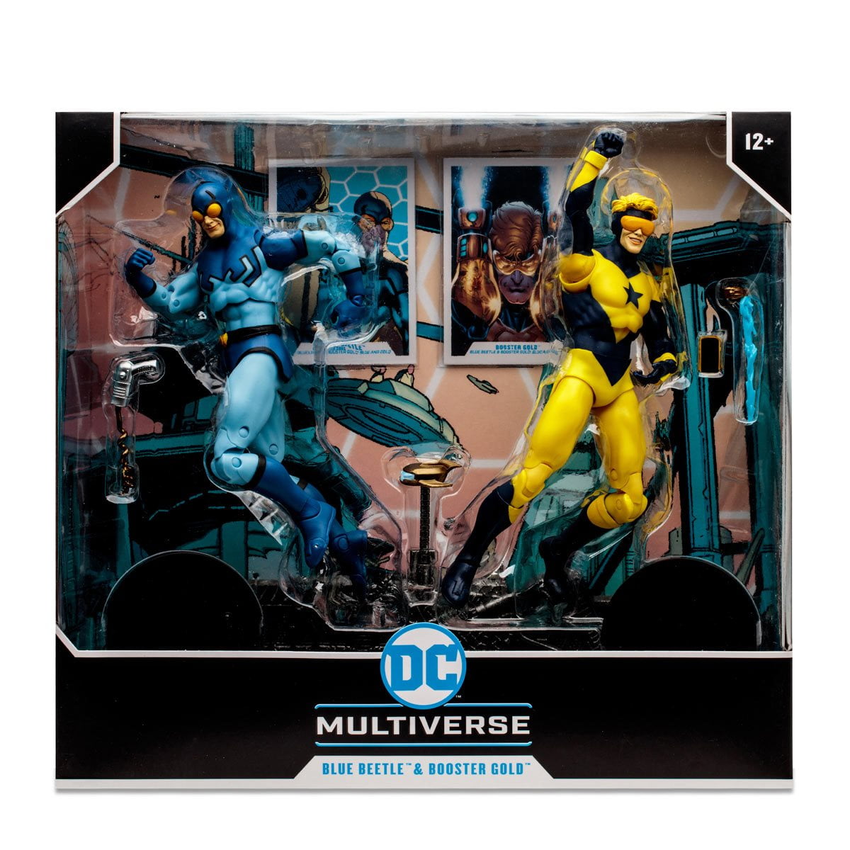 Mcfarlane Toys DC Booster Gold and Blue Beetle 2 Pack Action Figure 