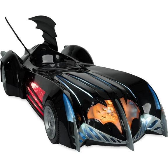 DC Multiverse Batman & Robin 7 Inch Scale Vehicle Figure - Batmobile Lights & Sound