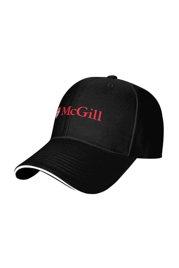 Mcgill University Casual Sandwich Baseball Cap Adjustable For Men For Women
